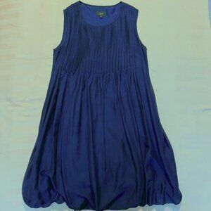 Lyell Sleeveless Cotton Silk Cinched Mini Dress